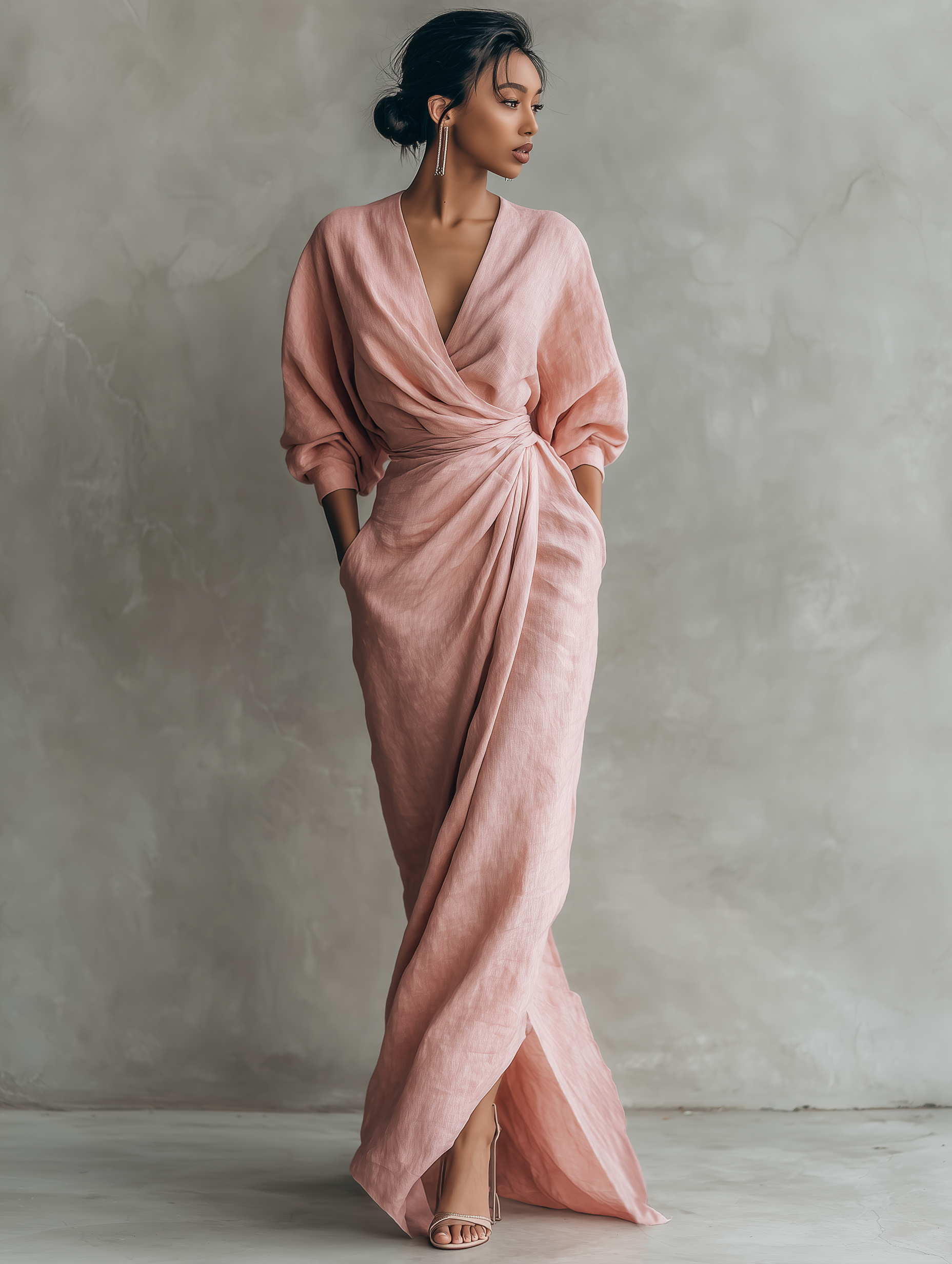 Julianna | Minimalist Wrap Maxi Dress