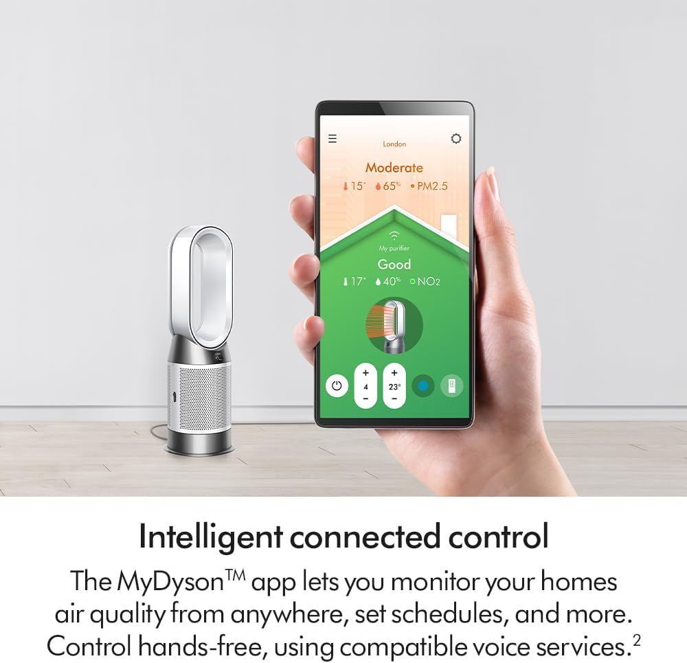 Dyson Purifier Hot+Cool HP1 Purifying fan heater, Heats and Cools (White/White)