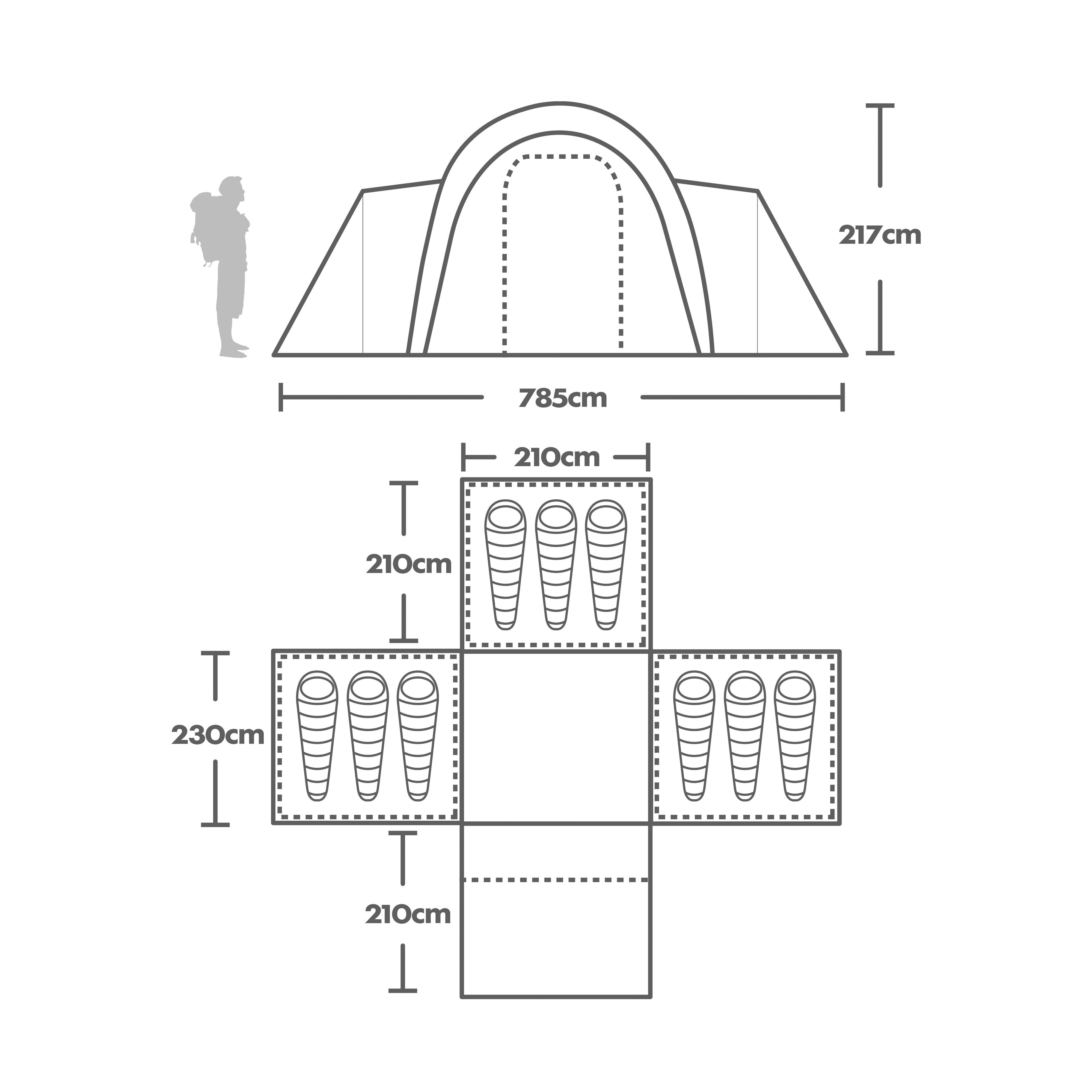 Bergaus | Kepler 9 Nightfall Air Tent